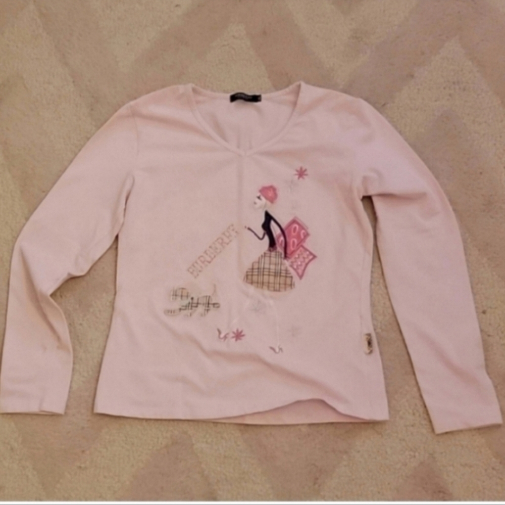 Kids Burberry top size 12-14